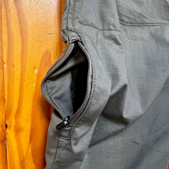 PrAna Double Peak All Around Pants Sz 4 Olive Organic Cotton Ripstop Travel EUC - Picture 15 of 16